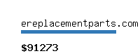 ereplacementparts.com Website value calculator