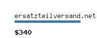 ersatzteilversand.net Website value calculator