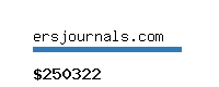 ersjournals.com Website value calculator