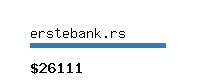 erstebank.rs Website value calculator