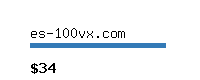 es-100vx.com Website value calculator