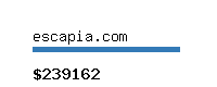 escapia.com Website value calculator