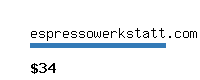 espressowerkstatt.com Website value calculator