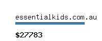 essentialkids.com.au Website value calculator