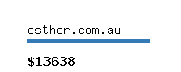 esther.com.au Website value calculator