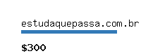 estudaquepassa.com.br Website value calculator