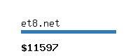et8.net Website value calculator