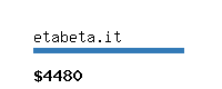 etabeta.it Website value calculator