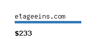 etageeins.com Website value calculator