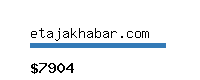 etajakhabar.com Website value calculator