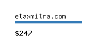 etaxmitra.com Website value calculator