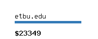 etbu.edu Website value calculator