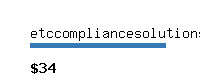 etccompliancesolutions.com Website value calculator