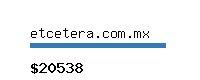 etcetera.com.mx Website value calculator