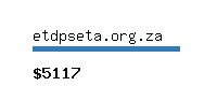 etdpseta.org.za Website value calculator