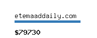 etemaaddaily.com Website value calculator