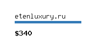 etenluxury.ru Website value calculator