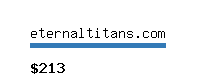 eternaltitans.com Website value calculator