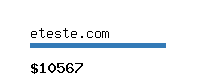 eteste.com Website value calculator