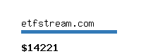 etfstream.com Website value calculator