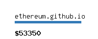 ethereum.github.io Website value calculator