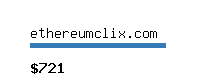 ethereumclix.com Website value calculator