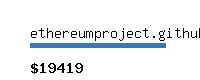 ethereumproject.github.io Website value calculator