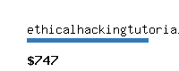 ethicalhackingtutorials.com Website value calculator