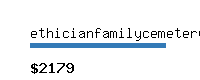 ethicianfamilycemetery.org Website value calculator