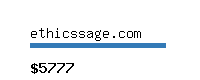 ethicssage.com Website value calculator