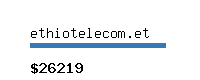 ethiotelecom.et Website value calculator