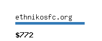 ethnikosfc.org Website value calculator