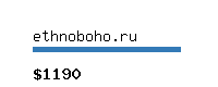 ethnoboho.ru Website value calculator