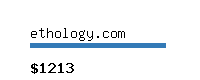 ethology.com Website value calculator