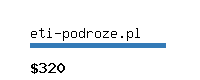 eti-podroze.pl Website value calculator