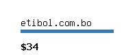 etibol.com.bo Website value calculator