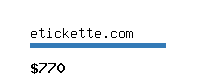 etickette.com Website value calculator