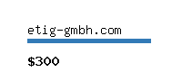 etig-gmbh.com Website value calculator