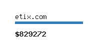 etix.com Website value calculator