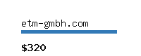 etm-gmbh.com Website value calculator