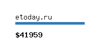 etoday.ru Website value calculator