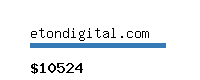etondigital.com Website value calculator