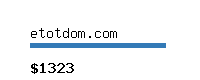 etotdom.com Website value calculator