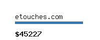 etouches.com Website value calculator
