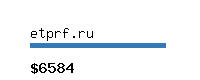 etprf.ru Website value calculator