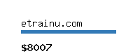 etrainu.com Website value calculator