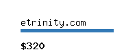 etrinity.com Website value calculator