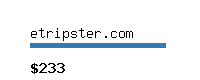 etripster.com Website value calculator
