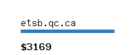 etsb.qc.ca Website value calculator