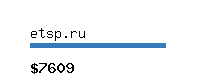 etsp.ru Website value calculator